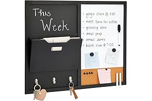 Juvale White Board Mail Organizer