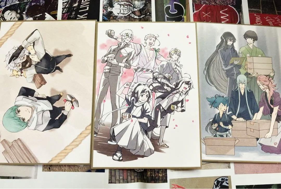 特 刀剣乱舞-花丸-～雪月華～〈3枚組〉　入場者プレゼント　色紙風カード　セット 特 刀剣乱舞-花丸-～雪月華～〈3枚組〉 入場者プレゼント 色紙風