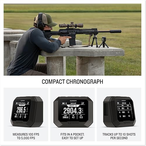 Garmin Xero C2 Chronographe, Compact et fiable, Suivi jusqu'à 10 Prises par Seconde, de 100 à 5000 FPS - 2