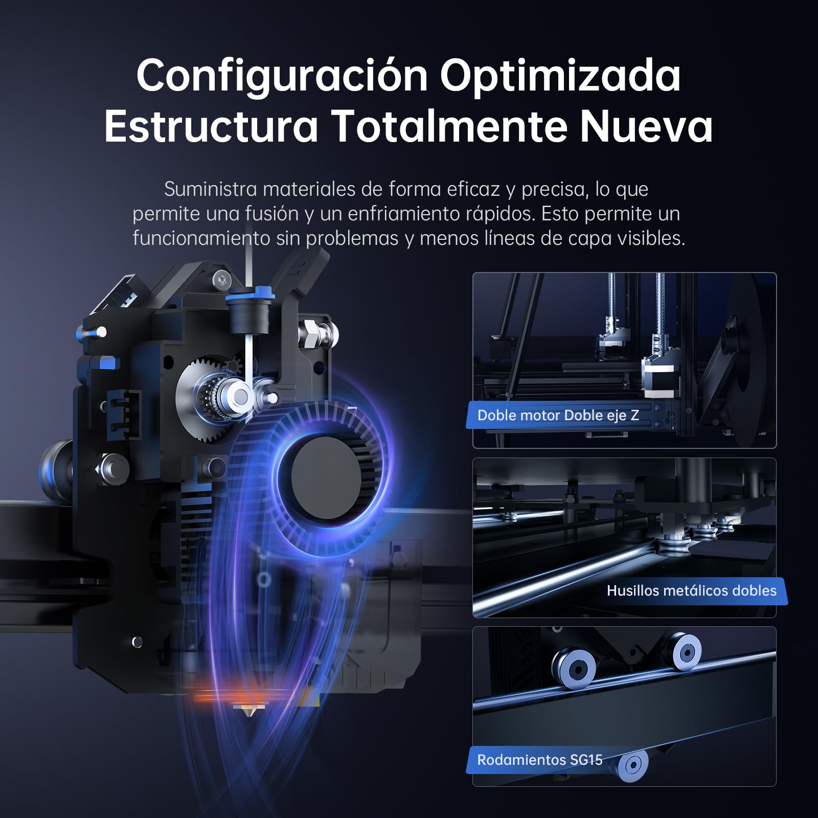 Anycubic Kobra 2 MAX Impresora 3D, 500 mm/s de Alta Velocidad, Tamaño de Impresión Se Expande 420x420x500mm, Impresoras 3D con LeviQ 2.0 Nivelación Inteligente y Fácil de Usar, Soporta Anycubic App