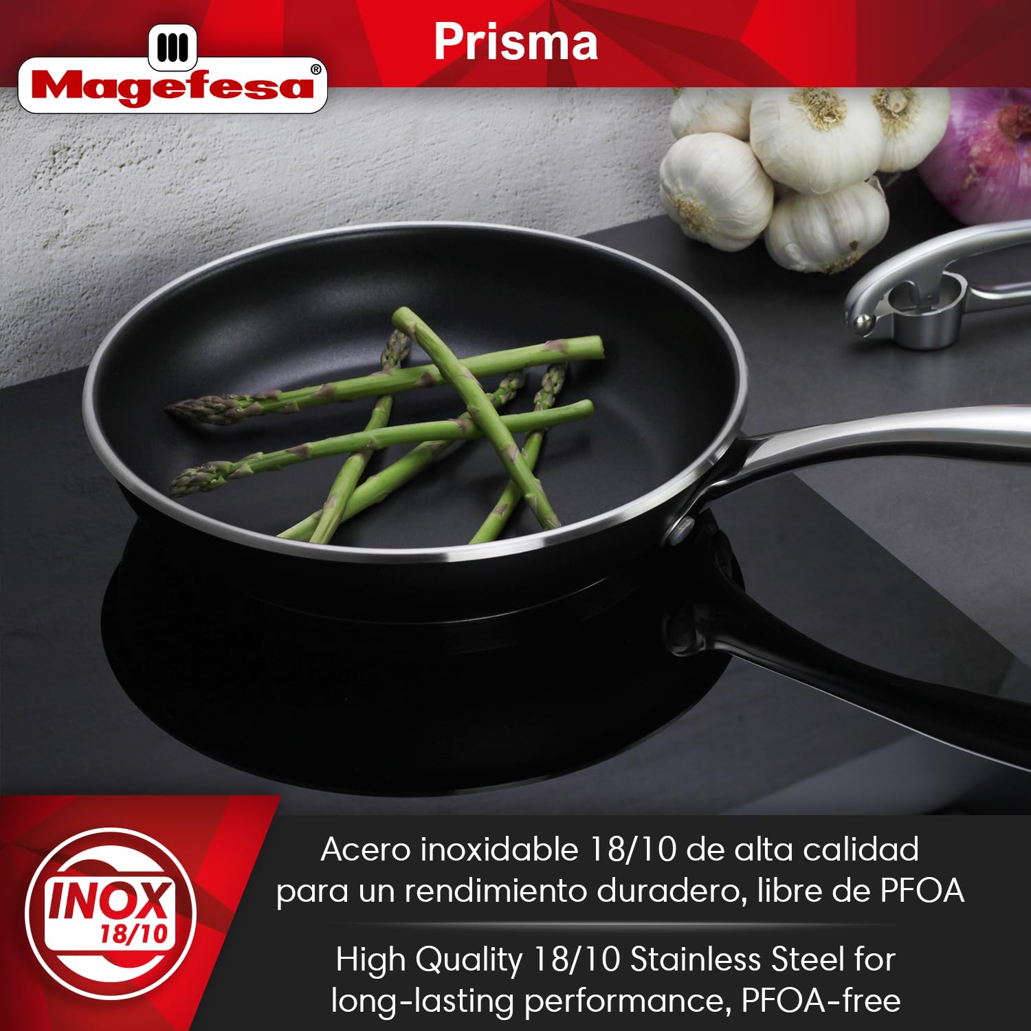 Amazon.com: Magefesa Prisma Frying Pan Set, 7.9