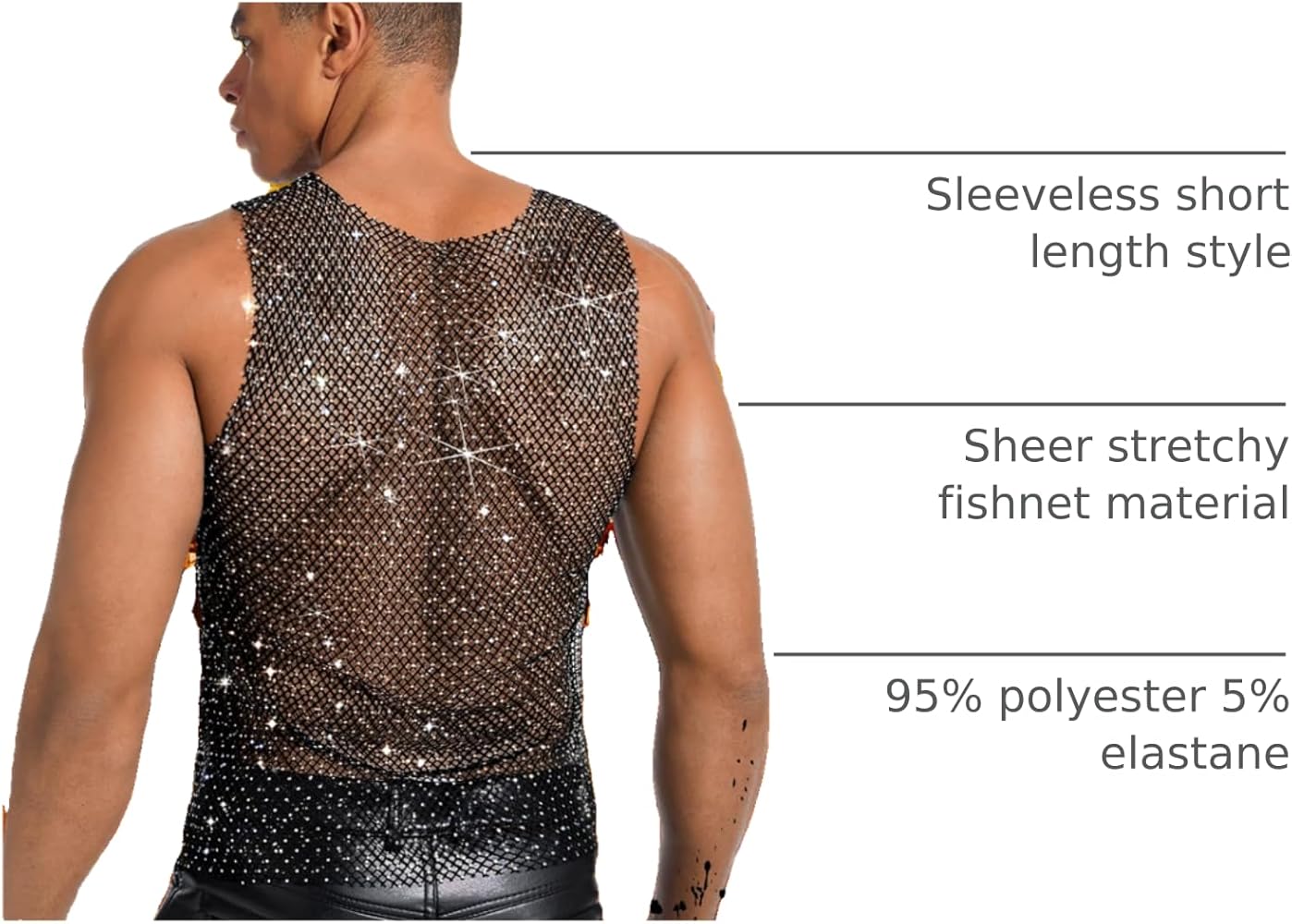 Amazon.com: ChiaoLezhee Rhinestones Rave Outfits, Sparkly Mesh