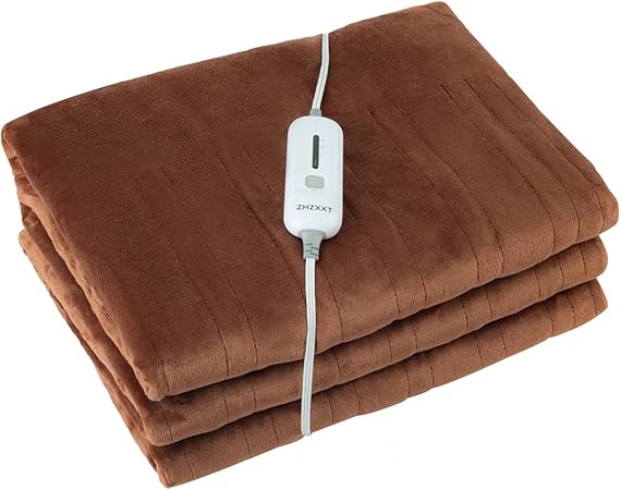 Review ZHZXXT Heated Blanket Electric Throw 72″ x 84″ with 3 Heating Levels and Auto Shut Off, Flannel Fast-Heating Electric Blanket, ETL Listed,Machine Washable (Dark Brown) Review ZHZXXT Heated Blanket Electric Throw 72″ x 84″ with 3 Heating Levels and Auto Shut Off, Flannel Fast-Heating Electric Blanket, ETL Listed,Machine Washable (Dark Brown)