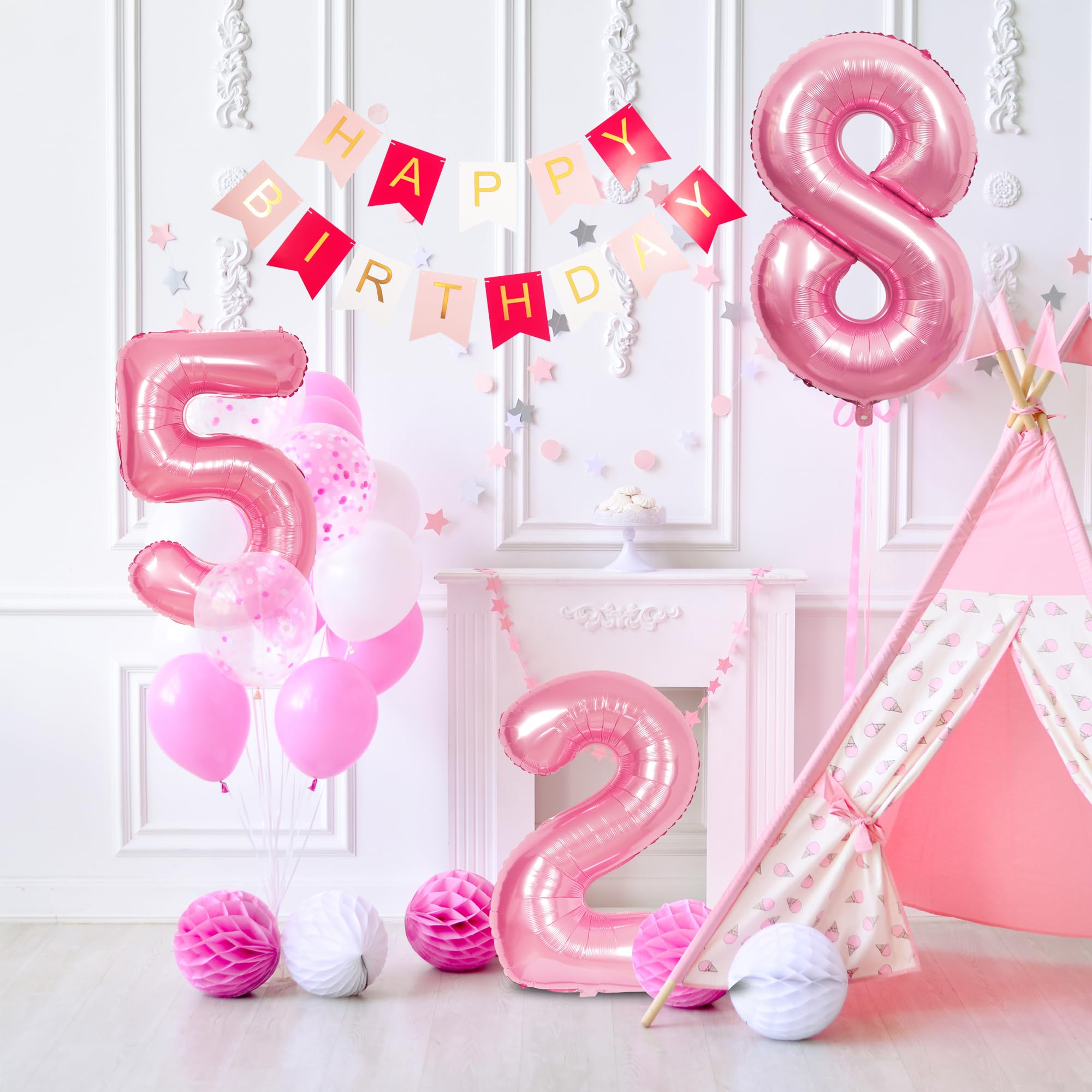 Set di numero 16 (numero sedici) celebrazione design. Elementi del modello del numero anniversario per la festa di compleanno. Figura 3D Foto stock