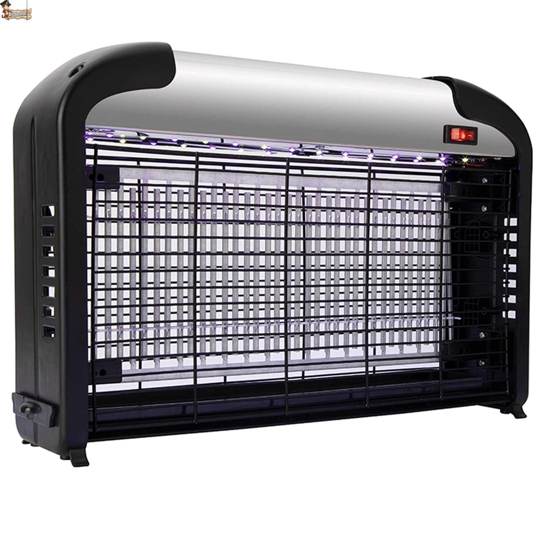 BricoLoco.com Elektryczny środek do zabijania komarów za pomocą pilota. 50 m2 działania !! Lampa UV łapie komary. Do użytku w pomieszczeniach komercyjnych, lokalnych lub w gospodarstwie domowym.
