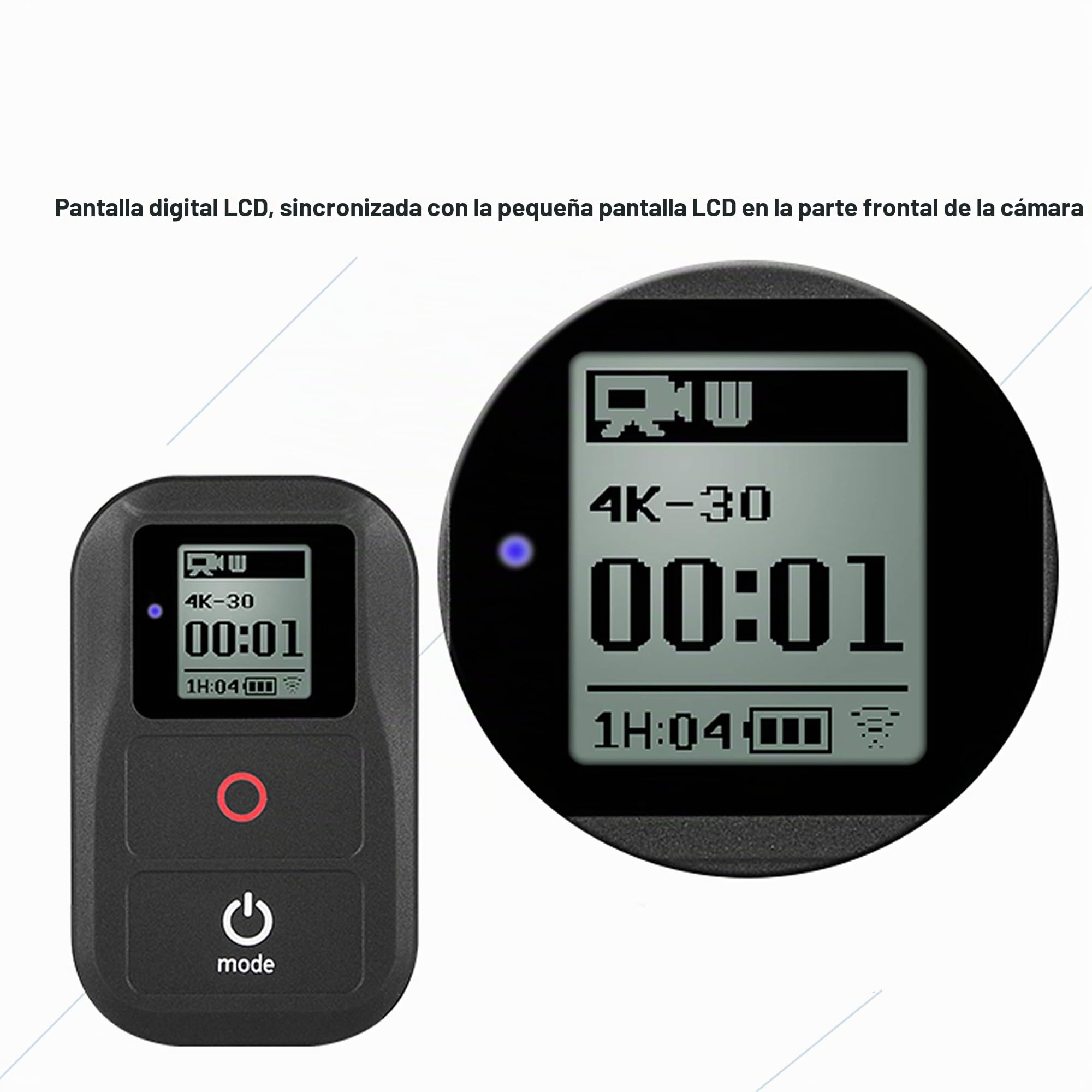Suptig - Mando a Distancia inalámbrico Impermeable para GoPro Hero 8 Hero 7 Black Hero 6 Black Hero 5 Hero 5session Hero 4 Hero4 Session Hero 3+ Hero 3 Action Camera WiFi Remote…