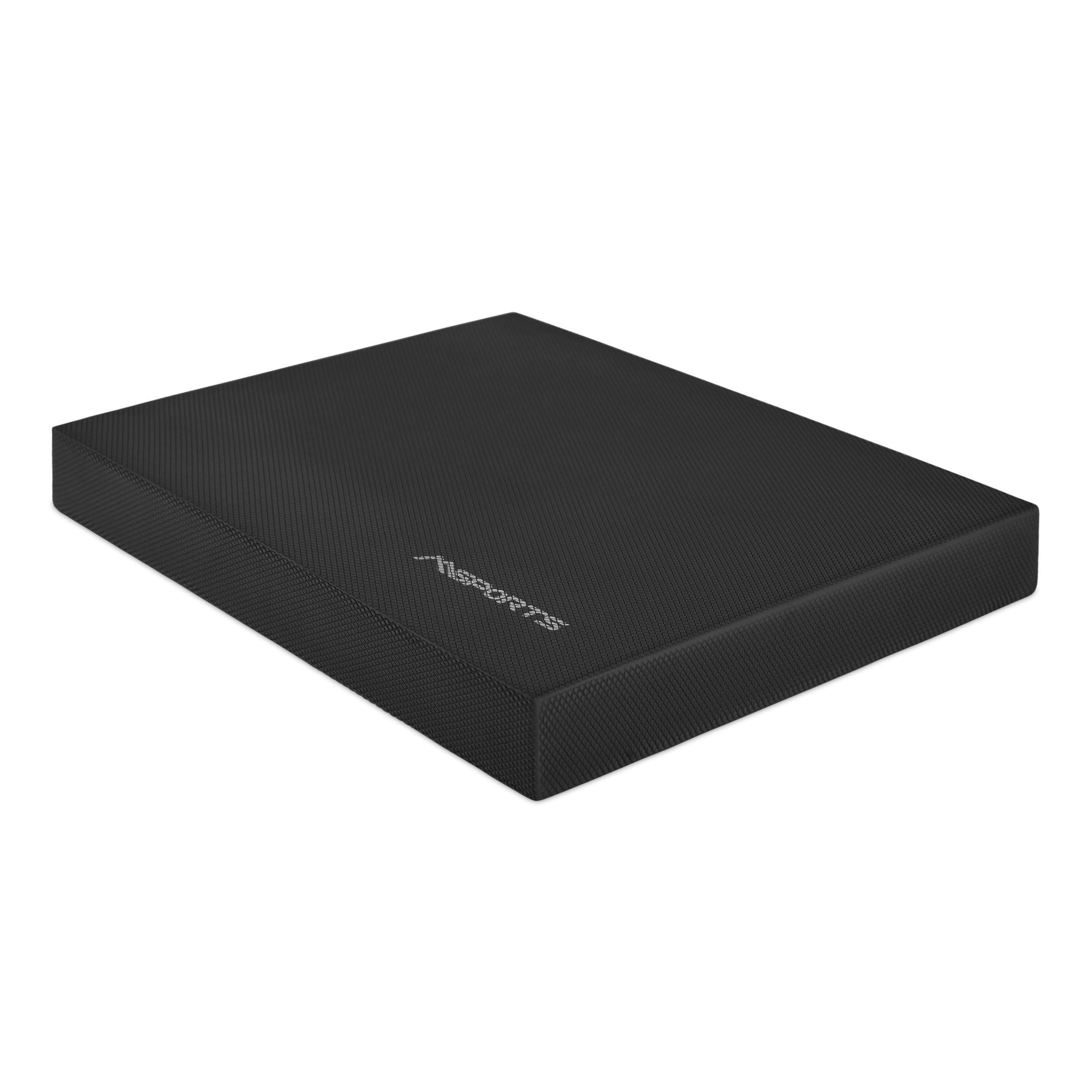 Balance Pad – Premium – w zestawie plakat z ćwiczeniami równowagi – trening równowagi i koordynacji (czarny)