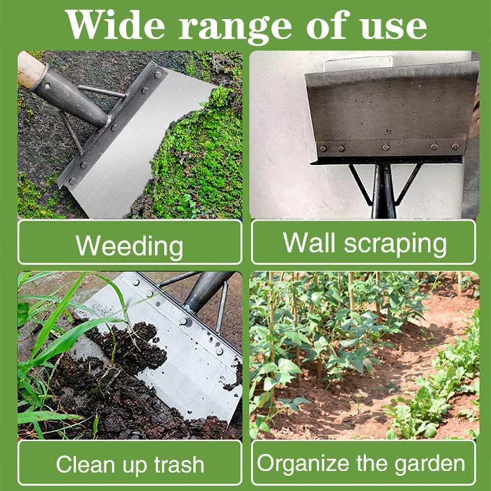 MAKABEE 2PCS Multi-Functional Garden Cleaning Shovel (No Handle), 2025 New Multifunctional Cleaning Shovel, for Landscaping Weeding Planting Garden Scraper Shovel Farm Weeding Tool (20cm/7.87in) - Image 7 thumbnail