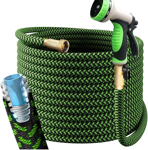 Mangueira Mágica Flexível 30 Metros com 7 Funções de Jato para Jardim, Quintal e Carro – Expansível e Resistente