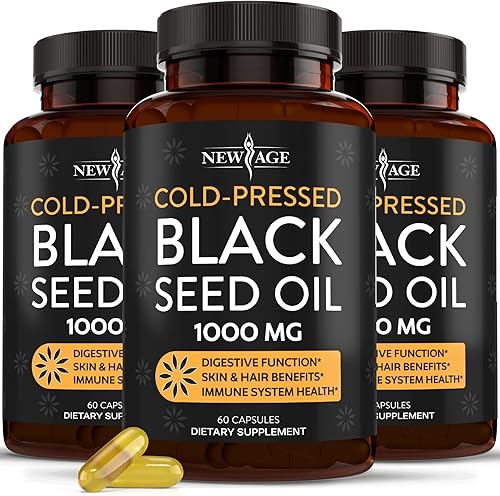 Cápsulas de cápsulas blandas de aceite de semilla negra, prensado en frío de alta calidad, Nigella sativa que produce aceite de semilla de comino