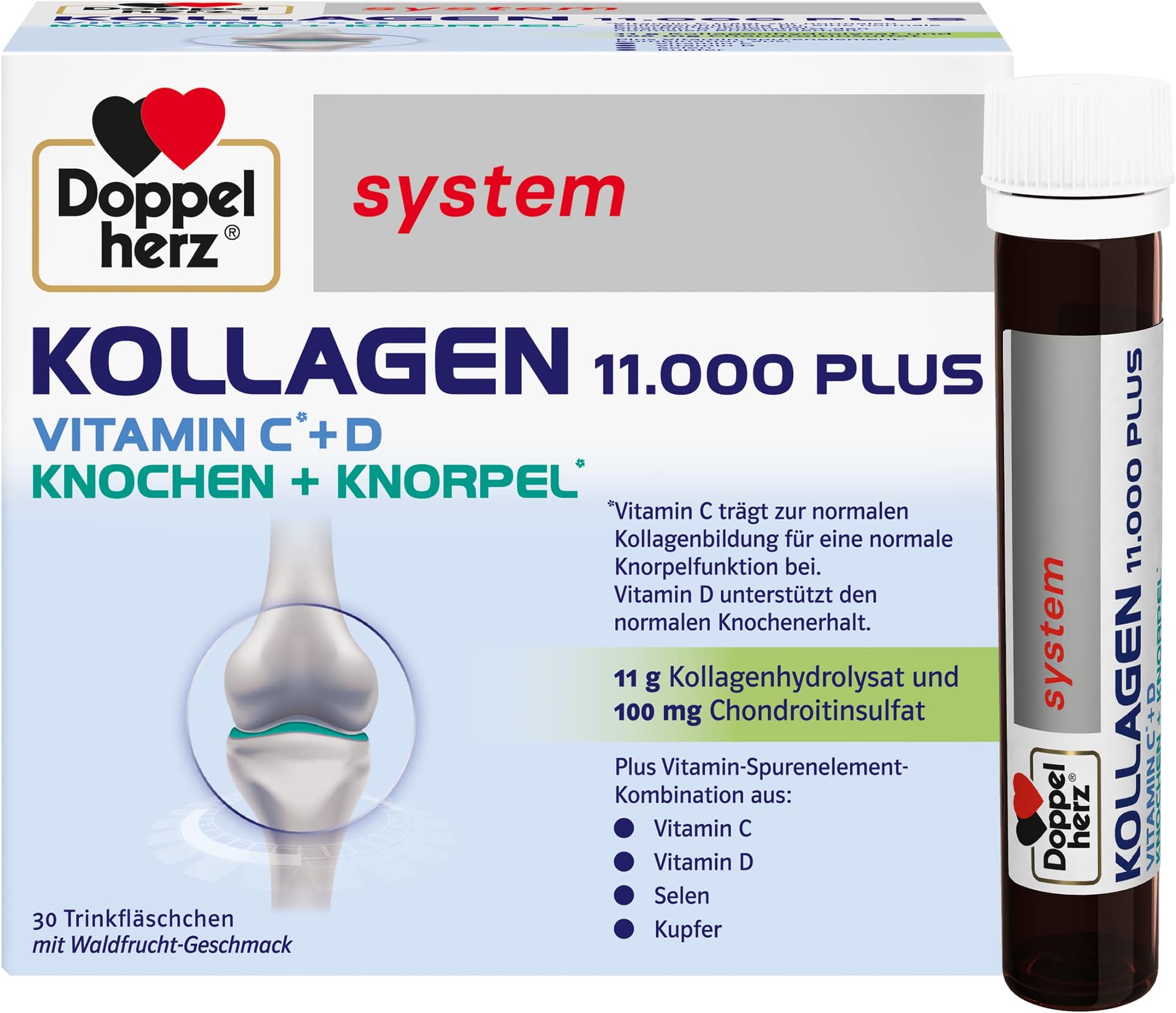 Doppelherz collagen 11,000 ampoules, 30 x 25 ml, PZN:7625039