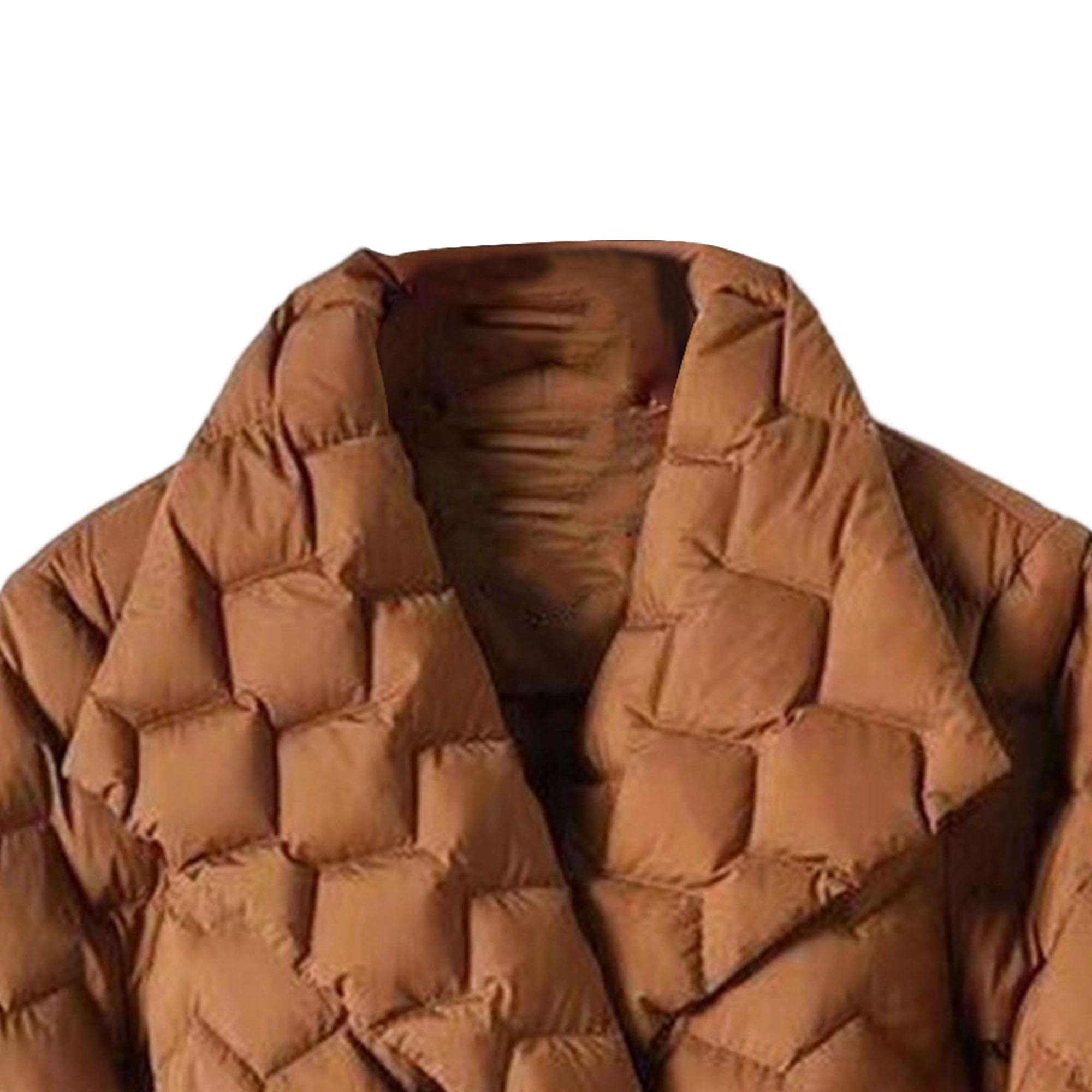Piumino da donna trapuntato leggero con risvolto in vita elegante giacca imbottita in cotone classico invernale solido cappotto con cintura