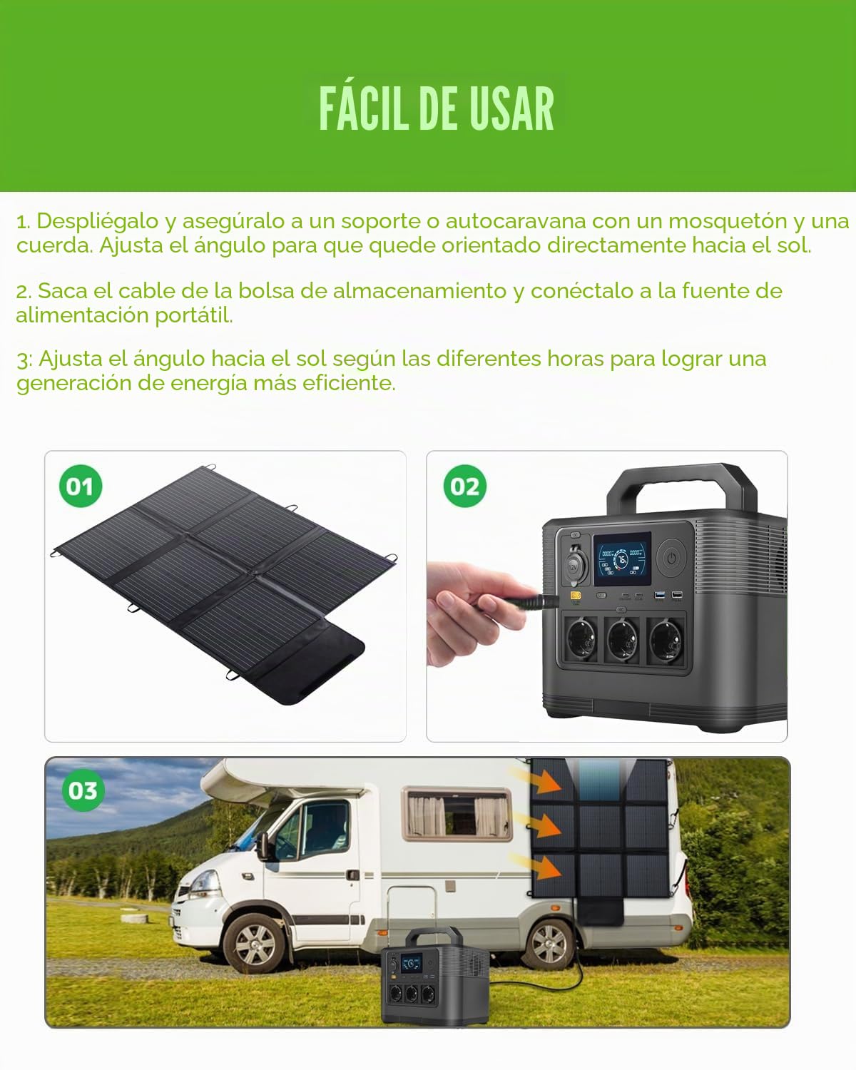 Panel solar plegable 120W Cargador solar IP67 impermeable y a prueba de polvo Eficiencia de conversión de alta eficiencia 22% Cargador portátil Energía solar Panel solar Camping
