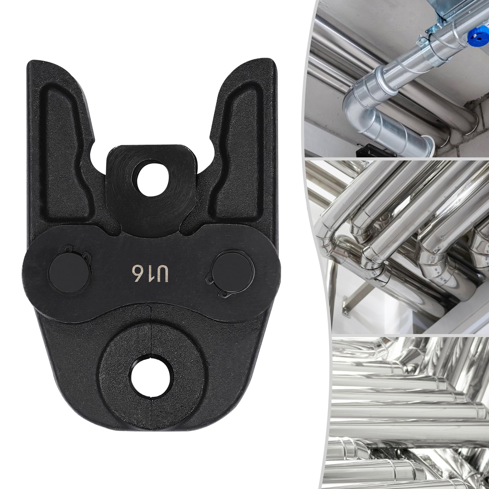 U16/U20/U25/U32 Mâchoire de sertissage pour tuyau composite compact Pince à sertir Mâchoires de sertissage Convient pour les travaux de raccordement de tuyaux (U16)