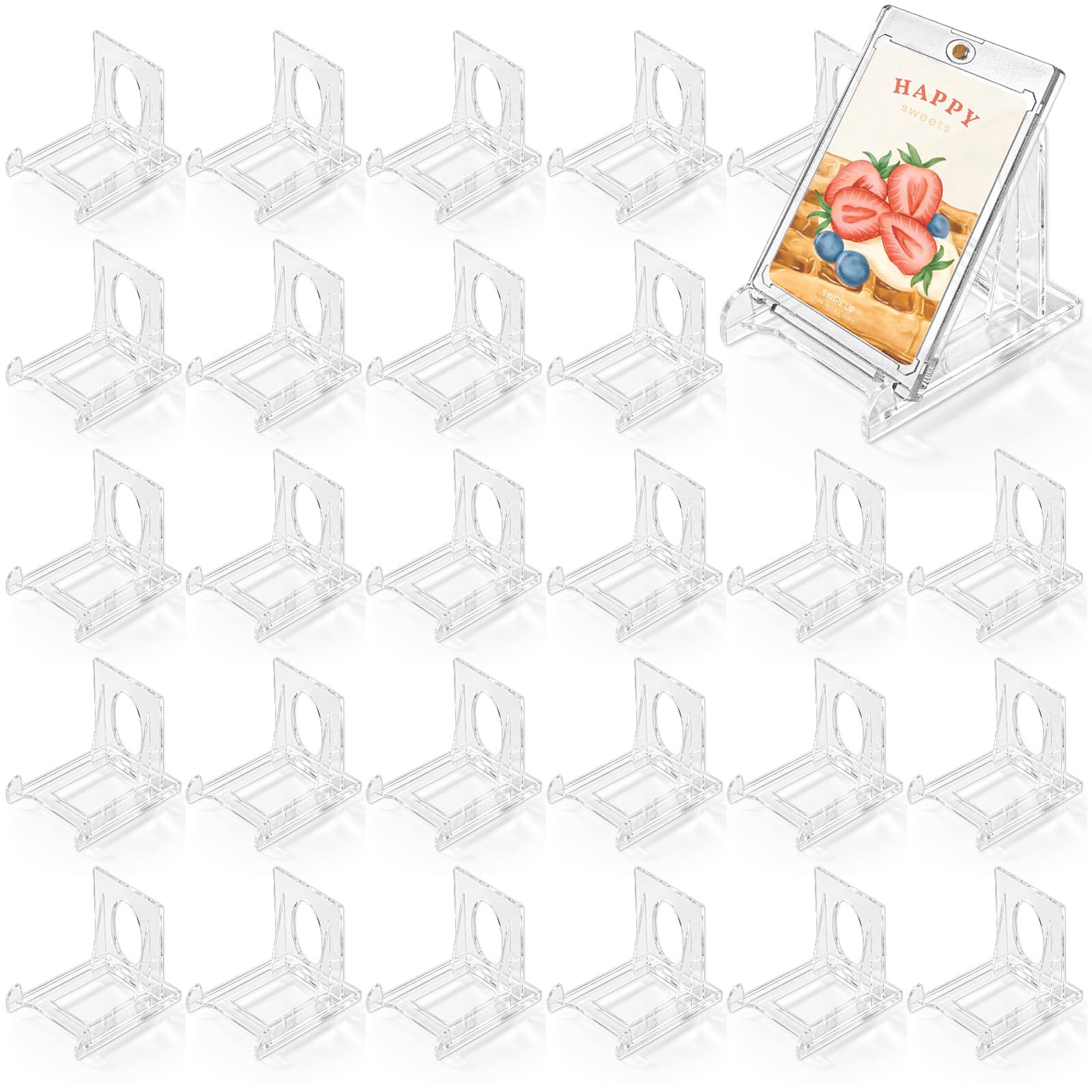 Aramanara 36 Pcs Clear Acrylic Display Stand, Adjustable Acrylic Easel