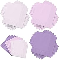 Vista 8 de Whaline Paquete de 150 Servilletas Marrones de 6.5 x 6.5 Pulgadas, Servilletas de Papel Desechables de 3 Colores con Tema Marrón de Otoño