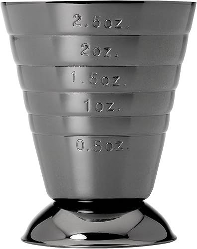 Barfly Taza medidora de barra, 2.5 onzas., Gun Metal Black