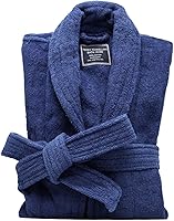 Marquess Men's 100% Cotton Terry Cloth Bathrobe - Thick Plush, Absorbent & Warm Housecoat One Size