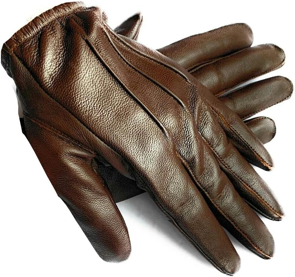 Men's Thin Unlined Police, Pilot, Search Soft Leather Gloves - Image 2
