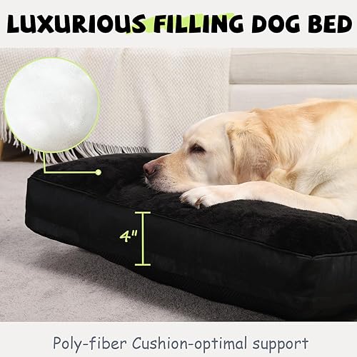 Miniatura 3 de Cama ortopédica para perro, cama impermeable de lujo para perros con funda extraíble lavable, parte inferior antideslizante, colchón para dormir