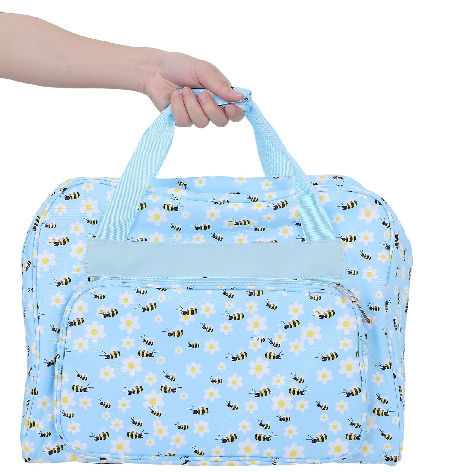 Tragbare Nähmaschinentasche mit Trolleystruktur Große Aufbewahrungstaschen Platzsparend Hängbar Multifunktional für Strickzeug und Häkelzubehör für Reisen und Professionelle