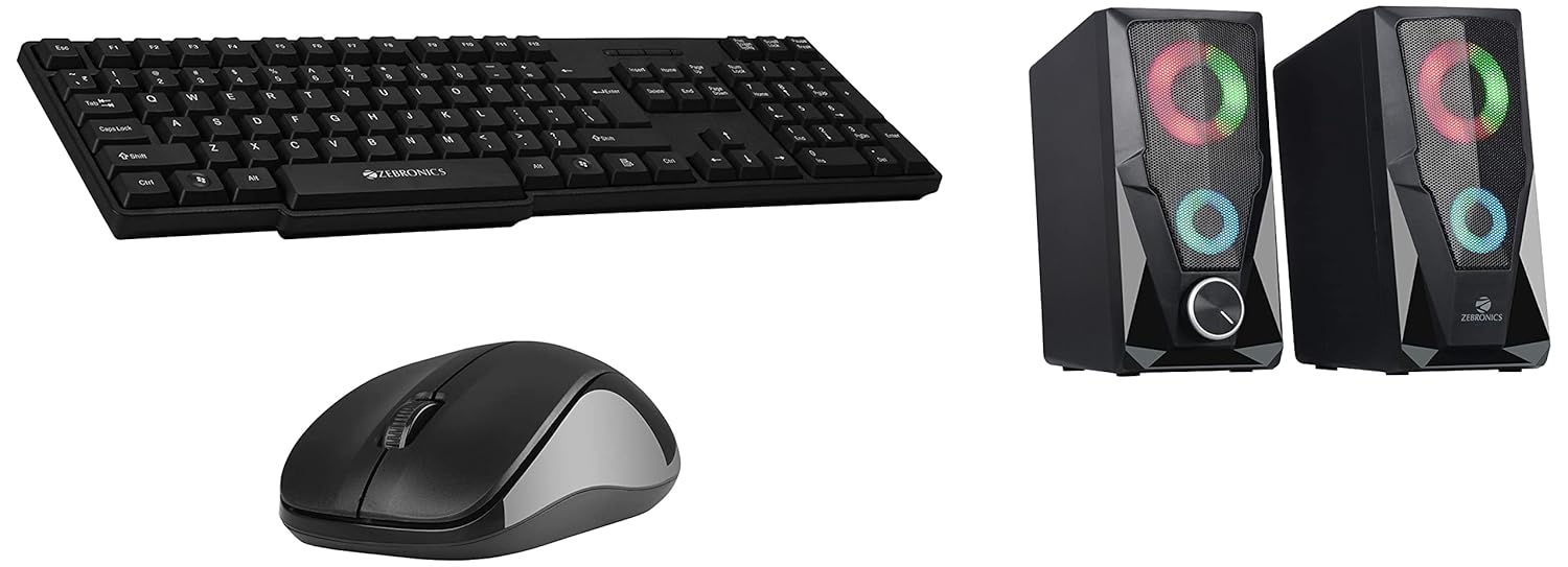 Amazon.in Buy Zebronics 107 Wireless Keyboard and Mouse