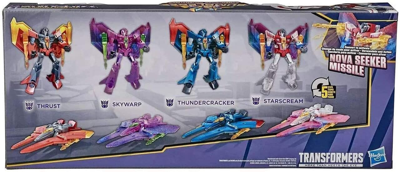 Transformers Sinister Strikeforce Seekers 4-Pack Starscream Thundercracker Skywarp Thrust