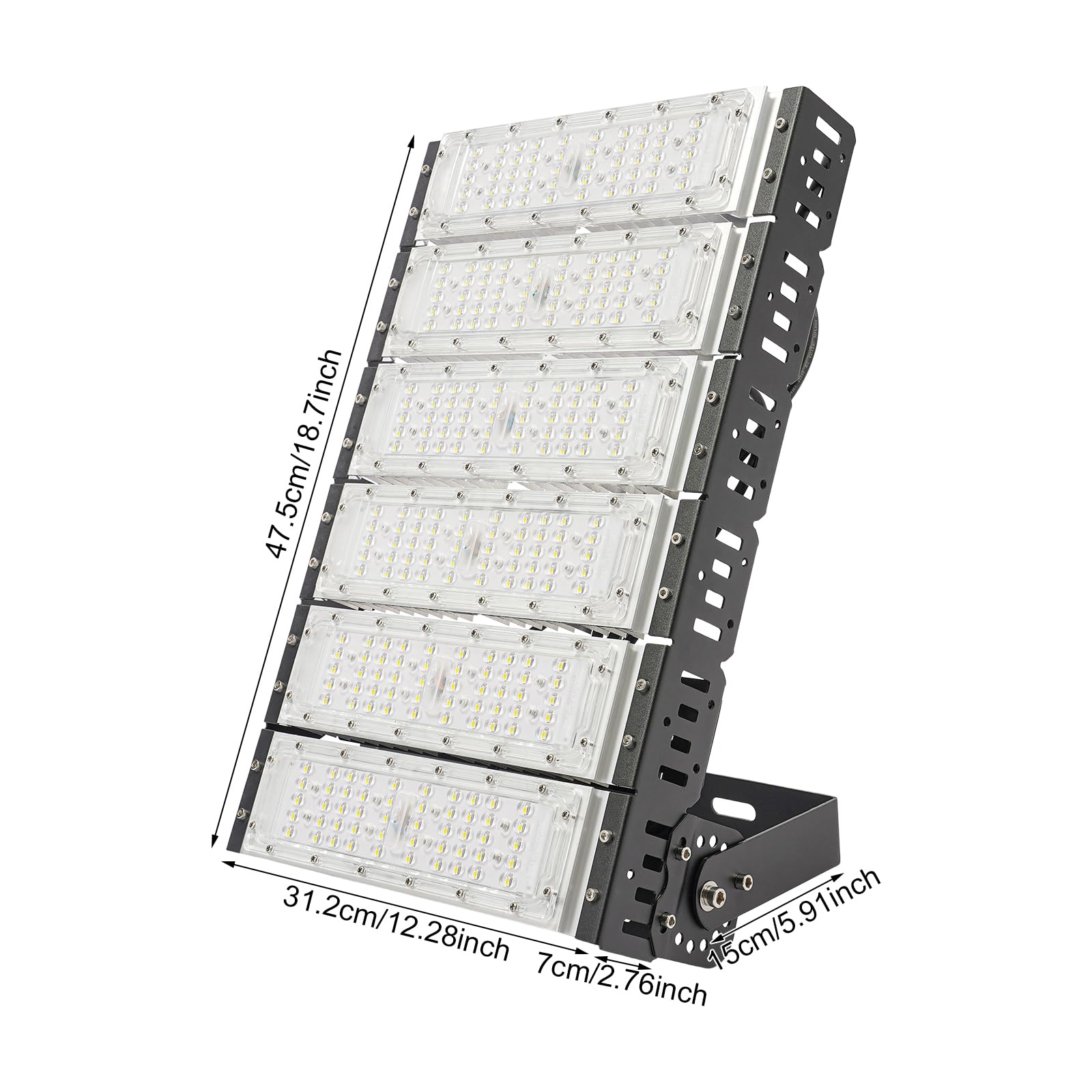 Draußen-Flutlicht,LED Flutlicht,LED-Stadion-Flutlicht Lampensockel kann um 180° gedreht werden,Wasserdichtes Flutlicht