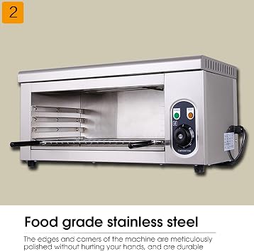 2000W Commercial Convection Oven, Electric Convection Toaster Oven, Single Layer Professional Electric Baking Oven, 50~300°