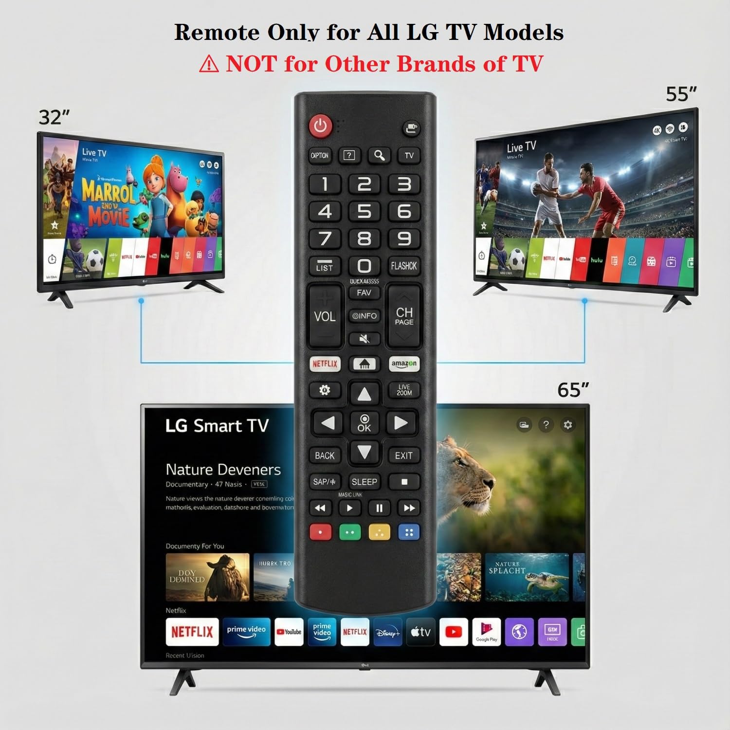 Amazon.com: Universal Remote Control for All LG TV Replacement for