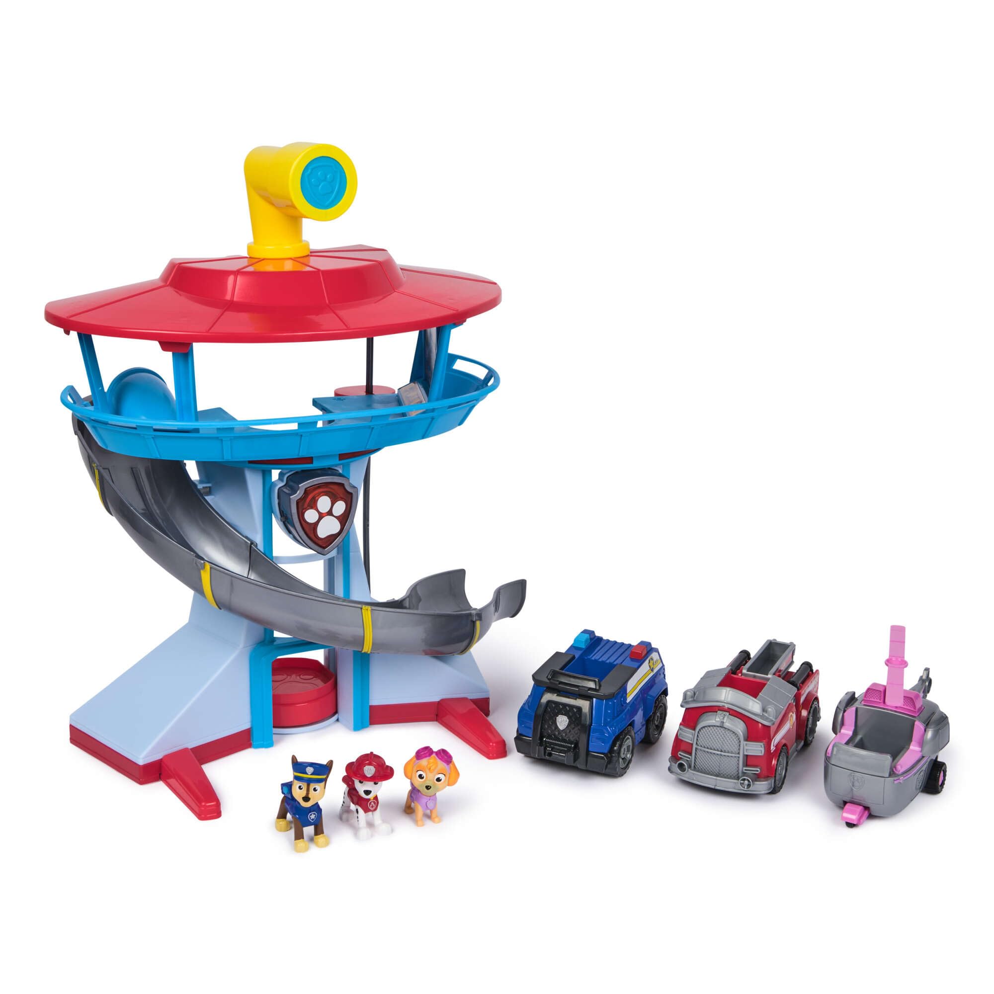 PAW PATROL Kwatera główna ze światłem i dźwiękiem, pojazdami i figurkami