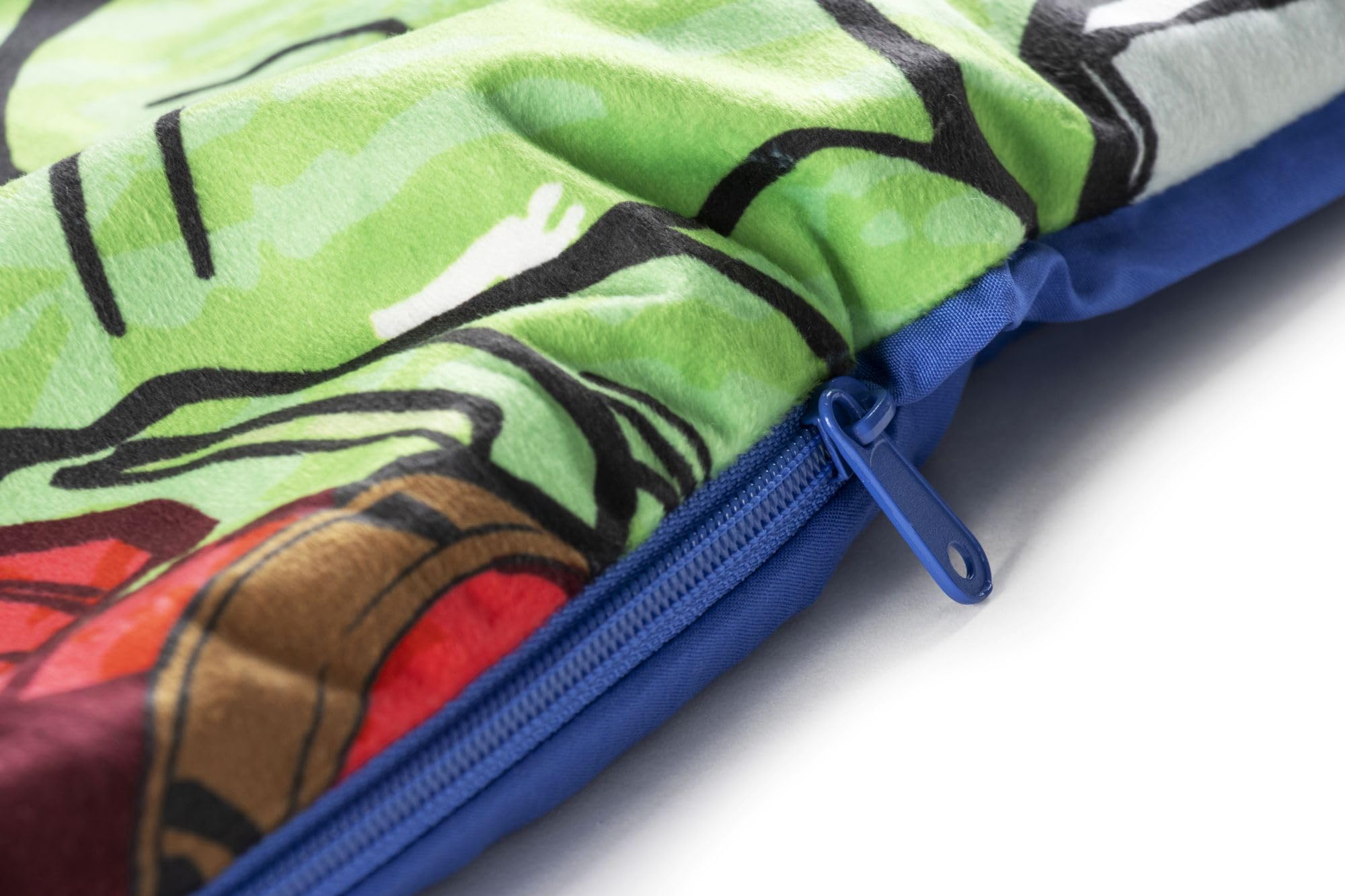 Set de 2 con Almohada y Manta de Los Vengadores Marvel, Saco de Dormir Infantil con Bolsa y Almohada, para Fiestas de Pijamas, Viajes y acampadas