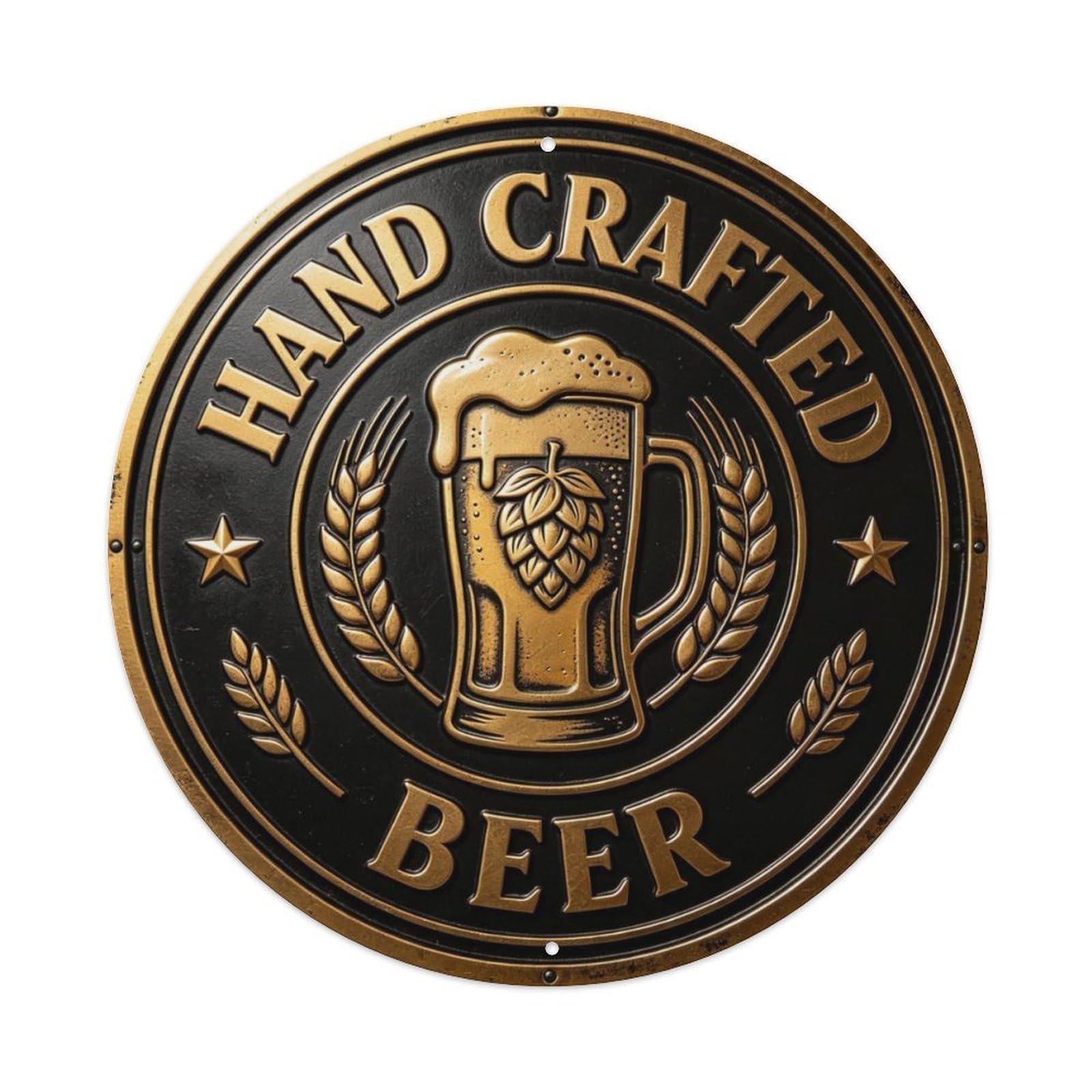 Retro Craft Brewery Metal Tin Sign Plaque