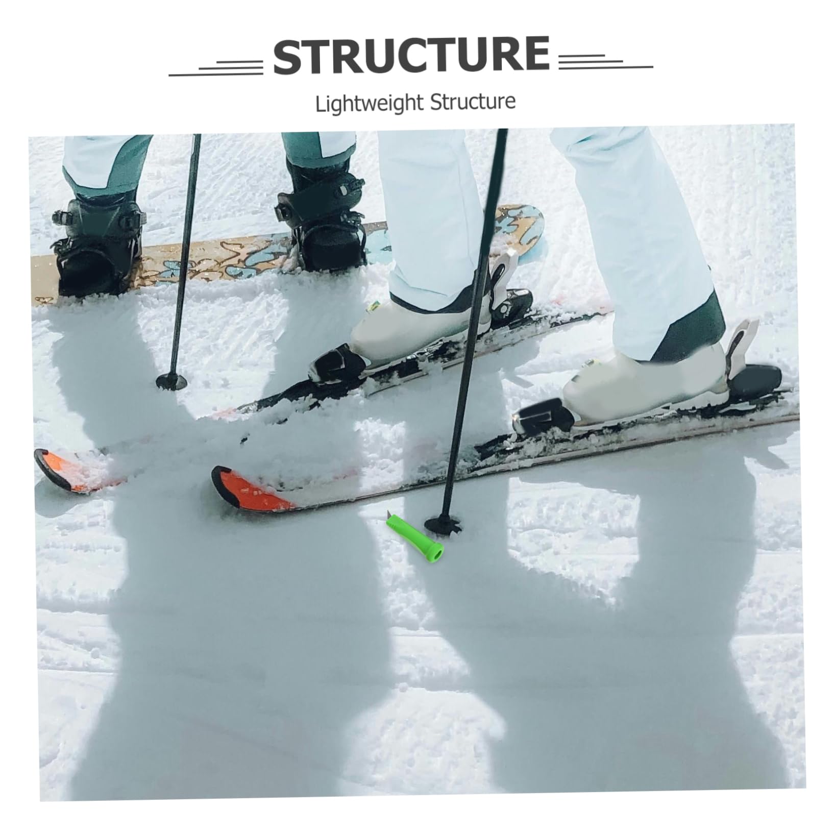 Anneome 3 Pièces Pointe de Pole de Ski Remplacement des Pointes de Canne de Embouts de bâtons de randonnée en Caoutchouc pour bâtons de Ski L'acier tungstène
