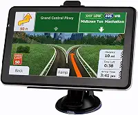 Navegador GPS para carro, caminhão, RV, tela sensível ao toque de 7 polegadas, mapa de 2025, suporta orientação de direção de voz/velocidade e aviso de luz vermelha/roteamento de caminhão