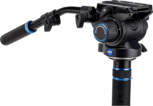 Miniatura 3 de Benro Aluminio # 4 MCT38AF Monopod 4 secciones 3 patas Base Flip Lock S6 cabeza (MCT48AFS6)