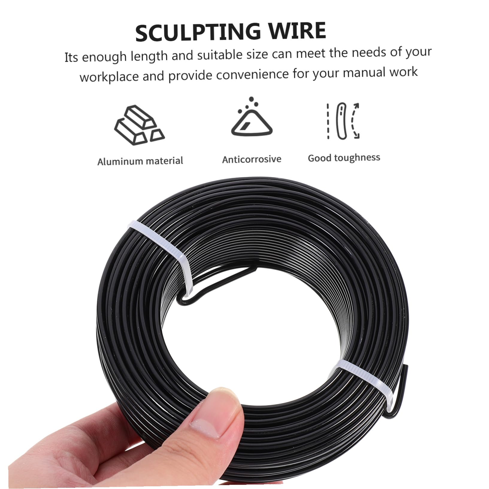 Angoily Filo Di Alluminio Modellabile Per Artigianato Creazione Di Gioielli Sculture Di Perline Intrecci Di Fili Metallici Bracciali Collane e Decorazioni Per Casa