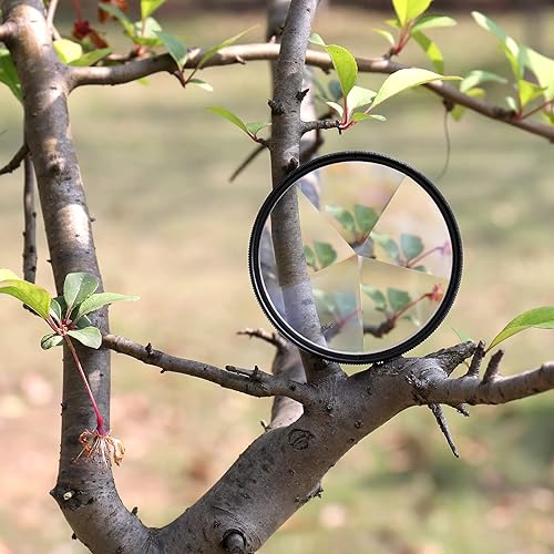 Miniatura 9 de Andoer Prisma de vidrio caleidoscopio, cámara de prisma de caleidoscopio de 3.031 in, filtro de vidrio, número variable de sujetos, accesorios de