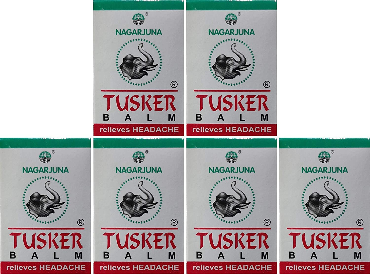 Ayupra WellnessNagarjuna Tusker Balm (10 gm) - Pack of 6