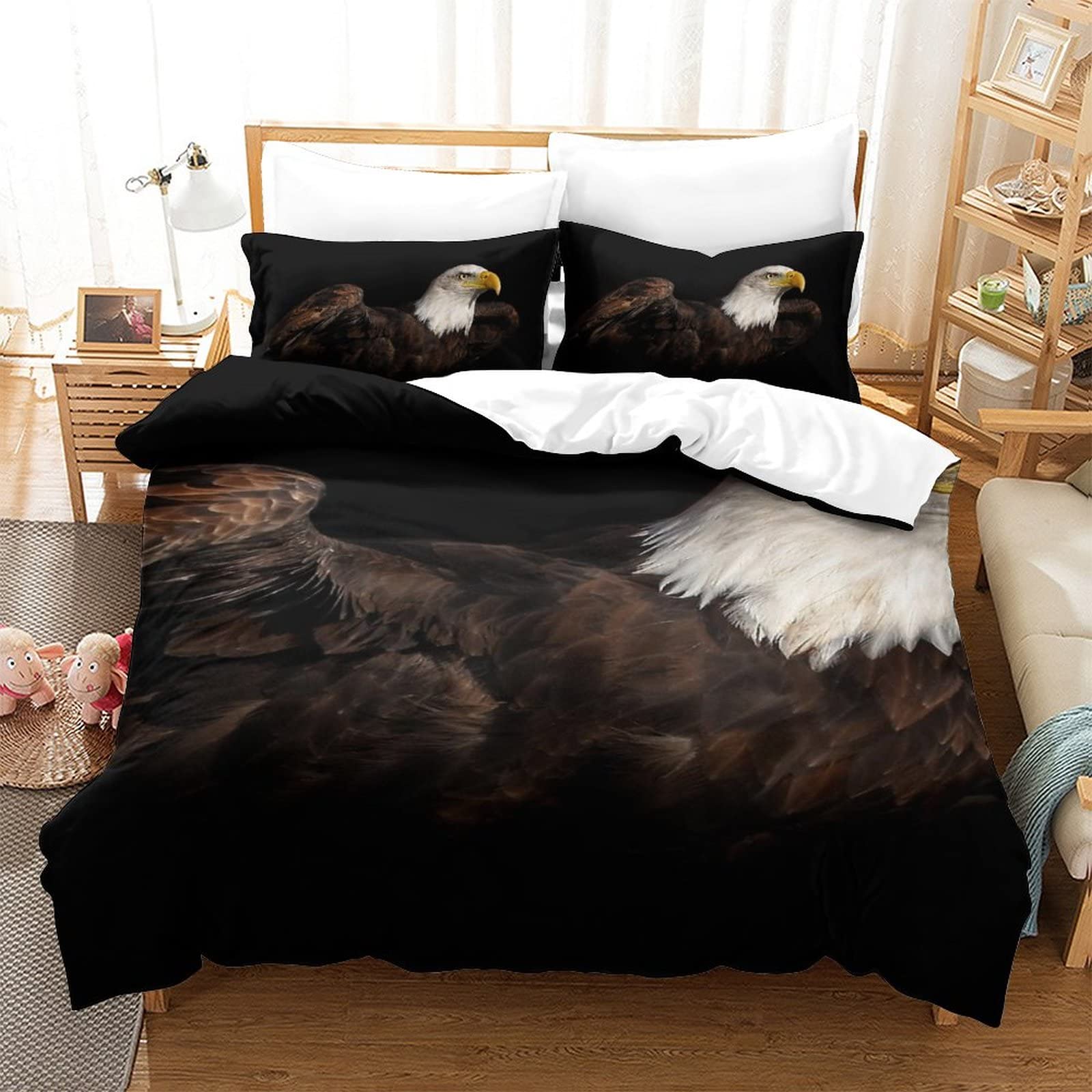 Housse de couette Aigle impérial pour décorer la chambre d'un adolescent passionné de nature