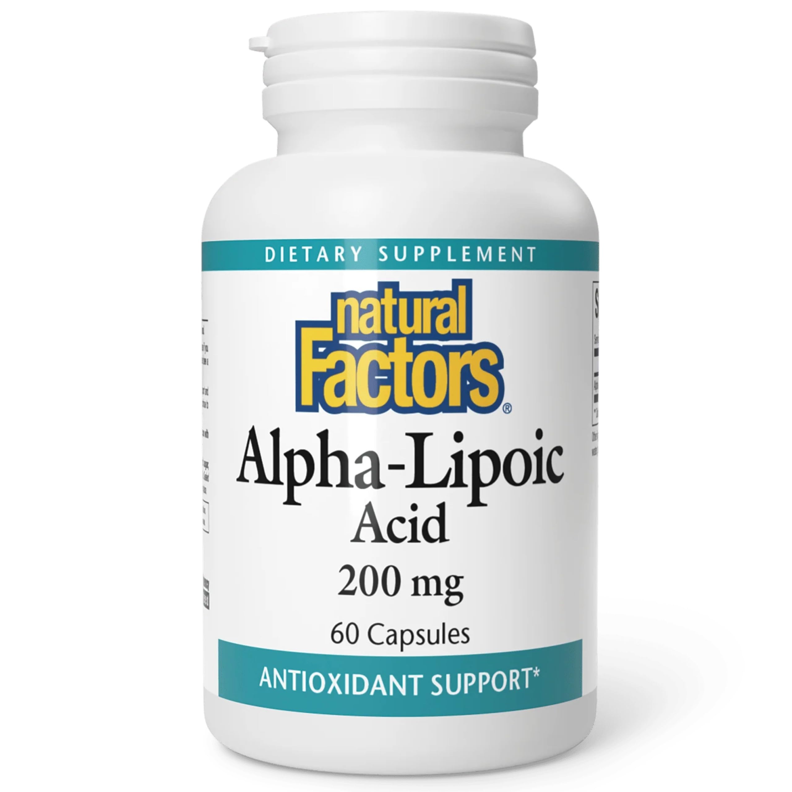 Natural Factors Alpha-Lipoic Acid 200 mg, 60 Capsules 60 Count (Pack of 1)