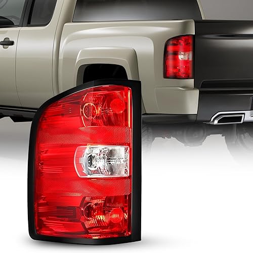 AUTOONE - Para Chevy Silverado 2007-2013 Conjunto de Luz Trasera de Fábrica OEM Luces Traseras Compatibles con Chevy Silverado 1500/2500HD | 3500HD,