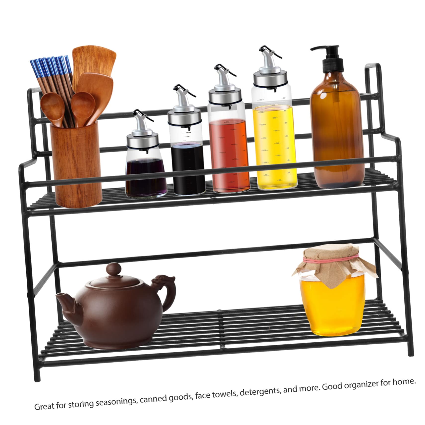Cabilock Porta Spezie Compatto Organizer per Barattoli di Spezie Porta Condimenti per Riporre I Ripiani della Cucina