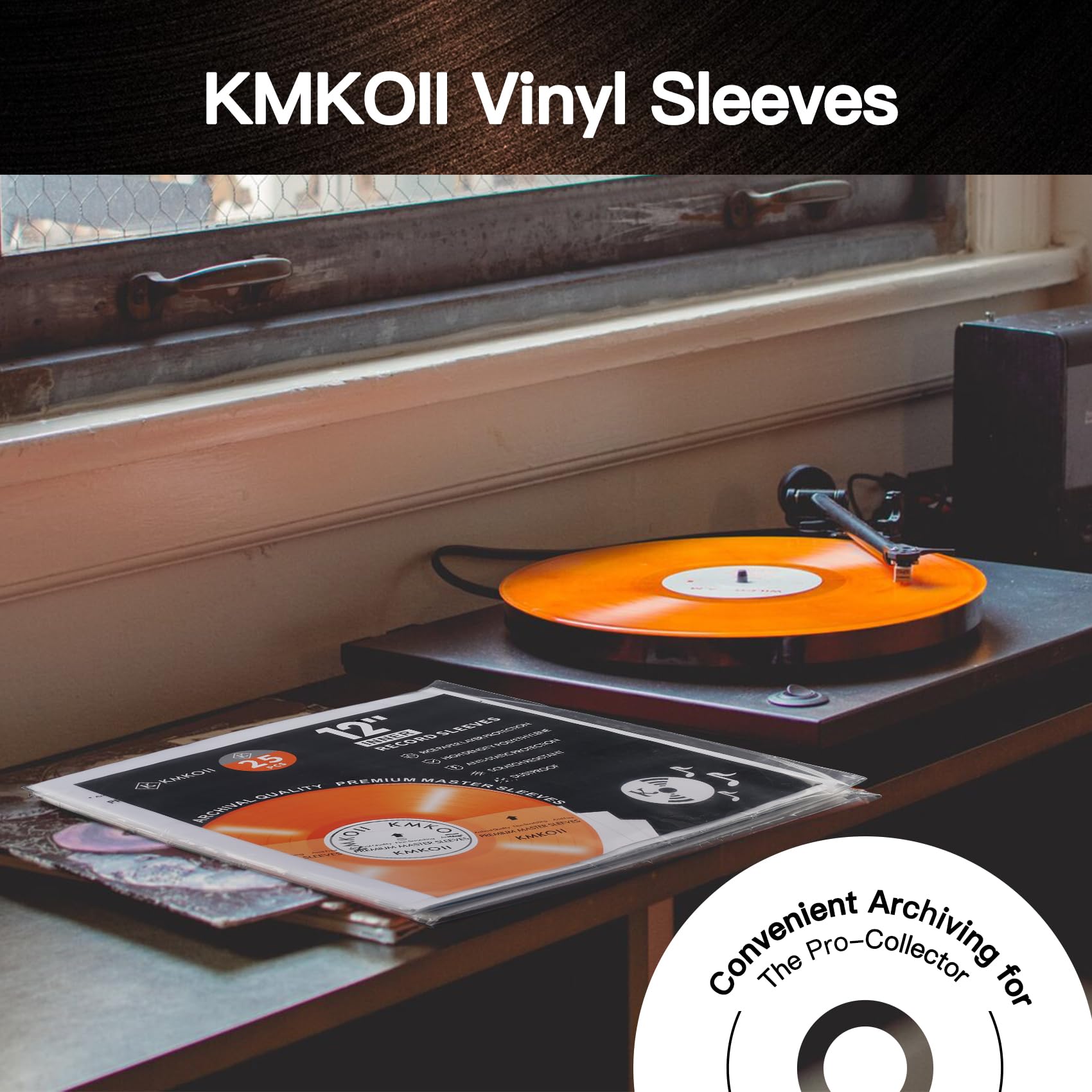 Buste Interne Vinili 33 Giri,50 Pz. 12 Pollici Buste Vinili 33 Giri Interne Antistatiche+AntiGraffio,3 Strati HDPE+Carta Buste Dischi Vinile per 33,Cover Vinile 33 Giri Protezione Copertine