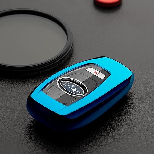 Miniatura 3 de Subaru Forester - Funda protectora para llave de coche, color azul, funda protectora Ascent BRZ Crosstrek Impreza Legacy Outback Solterra WRX 2019
