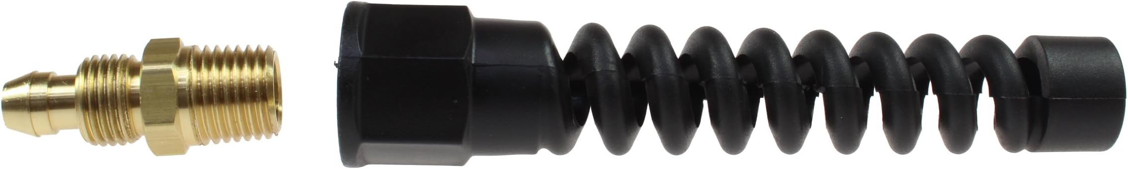 PRM0404SR Reusable Strain Relief Replacement Fitting For 1/4-Inch ID Hose, 1/4-Inch MPT Rigid