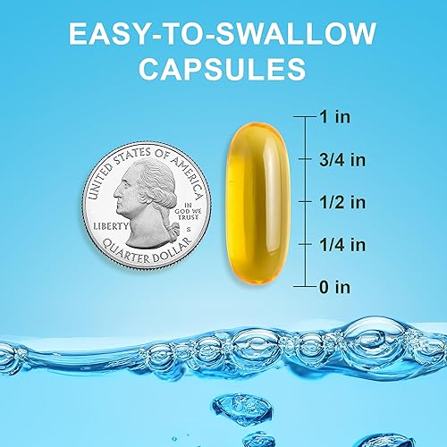 Miniatura 5 de Noor Vitamins Halal Fish Oil, Halal Vitamins, Ultra Omega 3 Wild Peruvian Fish (800 mg EPA & 400 mg DHA) Heart, Brain & Joint Support, Non-GMO and