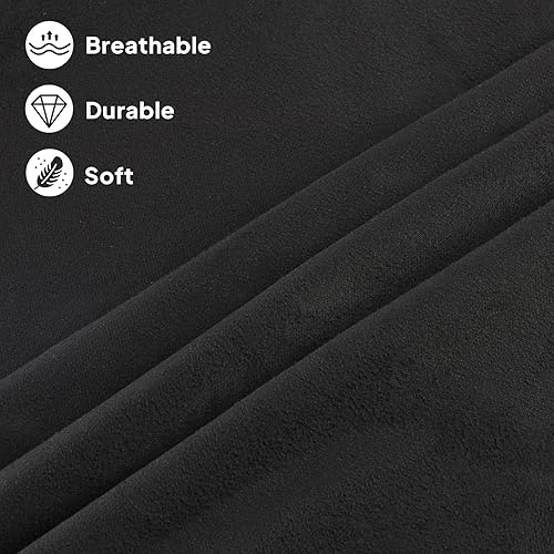 Miniatura 3 de Tela de gamuza suave de ventilación, material de poliéster, 64 pulgadas de ancho x 18 pulgadas de largo, tela de tapicería de microgamuza sintética