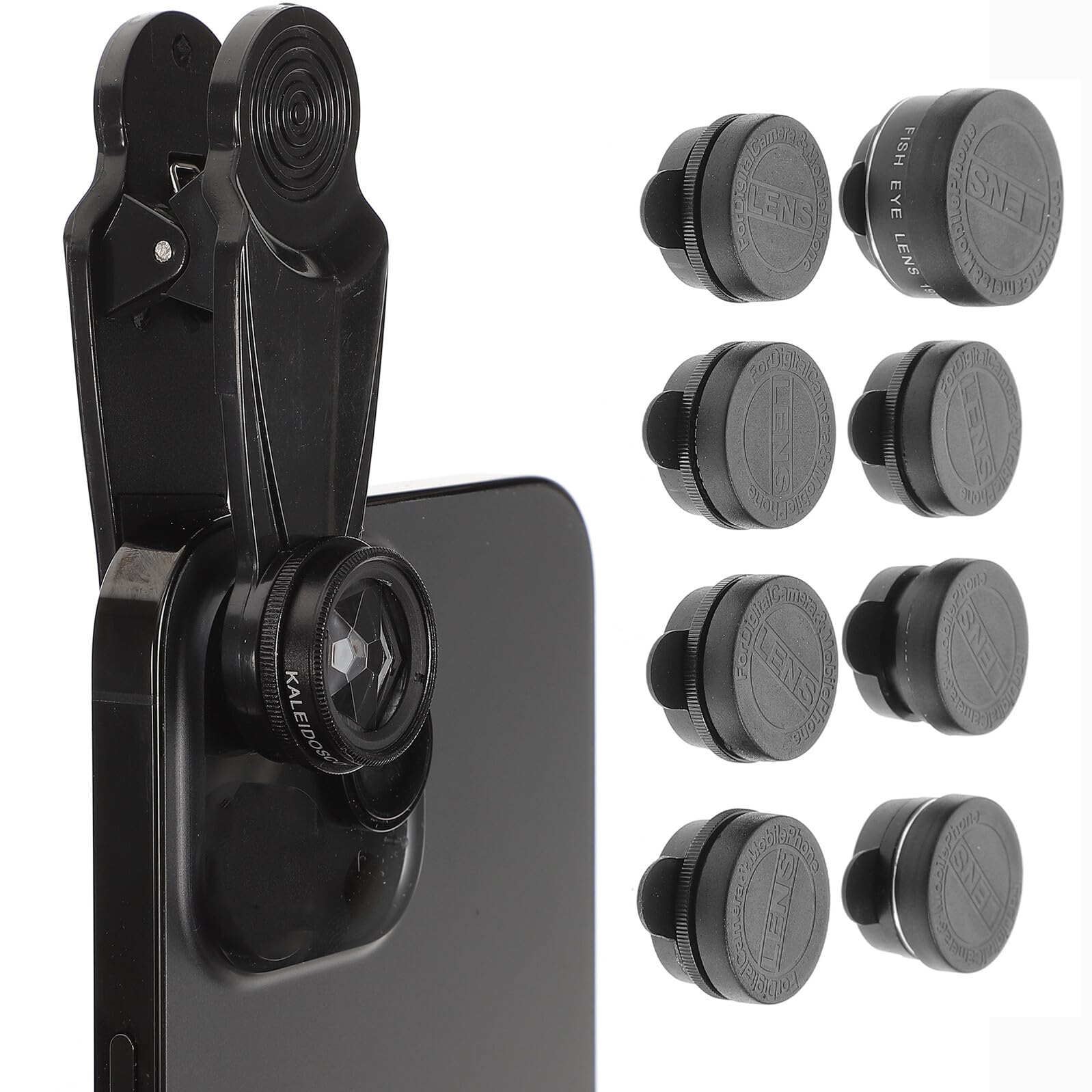 Kit de Lentes Profesional para Cámara de Móvil con Teleobjetivo Gran Angular Macro Ojo de Pez y Filtro Cpl Compatible con Smartphones Lentes Zoom Duraderas para Fotografía