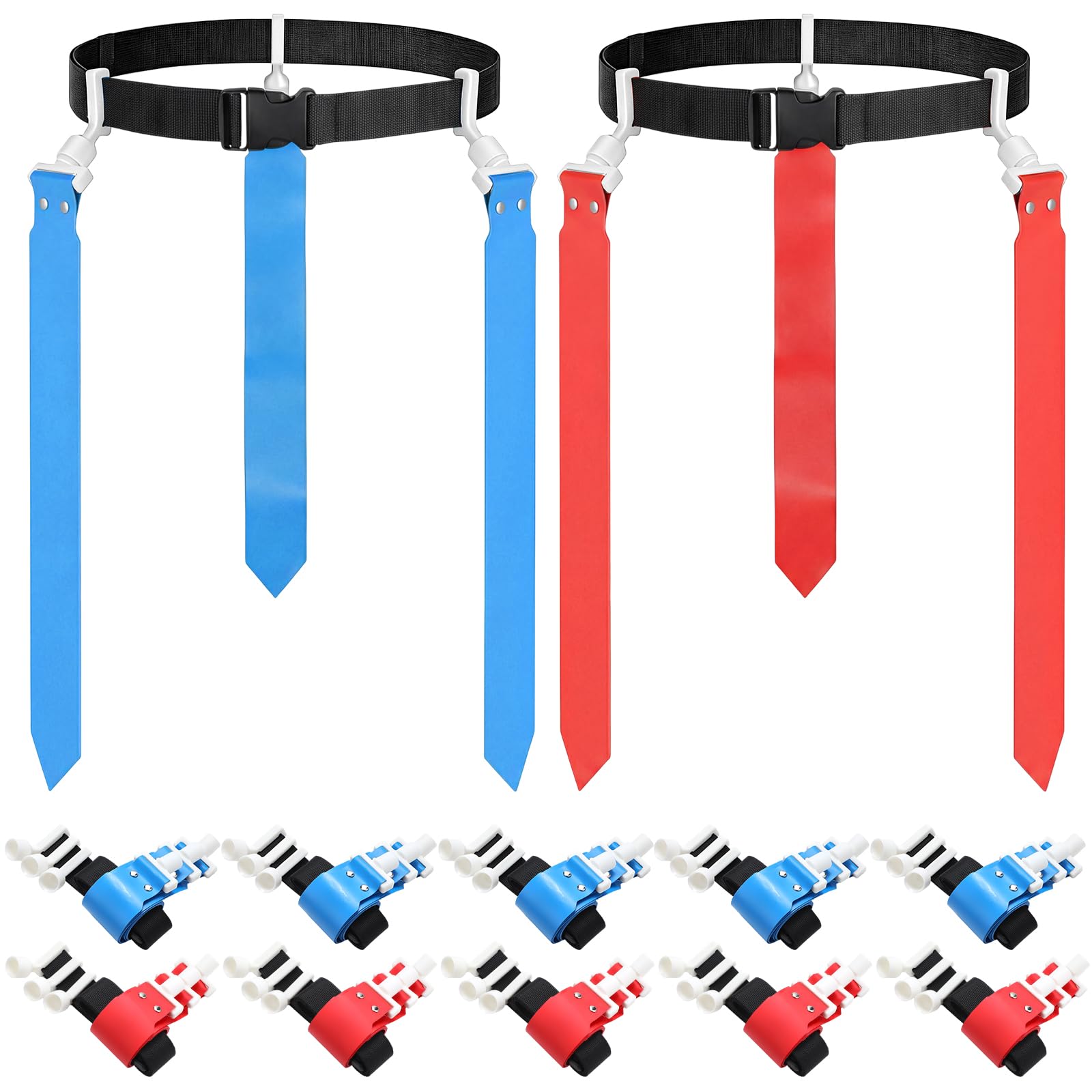 Hungdao 10/12 Players Flag Football Belts and Flags
